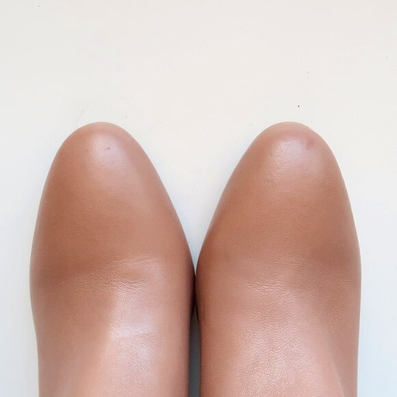 NEW Jack Rogers Tan Poppy High Heel Booties / Ankle Boots With Snakeskin Accent - Picture 9 of 15